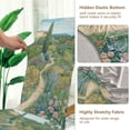 thumbnail image 5 of Yayeee 2 Pack Dining Chair Covers Stretch Parson Chairs Slipcovers Seat Protector, Garden Scene, 5 of 6