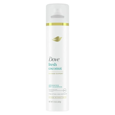 Dove Advanced Dry Shampoo Refresh & Revive Hair Fresh Coconut, 7.3 oz