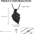 thumbnail image 2 of Fallen leaves Cremation Jewelry Memorial Urn Necklace for Ashes Leaves Urn Pendant Necklace Keepsake, 2 of 6