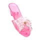 thumbnail image 4 of Zapatos de vestir de princesa con tacones de cuña y decoración, sandalias de gelatina brillantes para niñas. rosa, 4 of 9