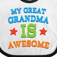 thumbnail image 4 of Inktastic My Great Grandma is Awesome Boys or Girls Baby Bib, 4 of 4