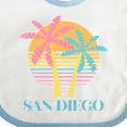 thumbnail image 4 of Inktastic San Diego California Beach Vacation Girls Baby Bib, 4 of 4