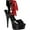 Black/Black Patent, variant on Women's Pleaser Delight 600-14