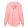 thumbnail image 4 of Siilsaa Sweatshirts for Women Womens Tops Casual Long Sleeve Sweatshirt Shirt Crewneck Pullover T Shirts Loose Blouses Pink,XL, 4 of 5
