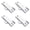 White, variant on 4Pieces Multipurpose Window Sash Lock Black Mounting Hole Centers Replacement With Screws for Sliding Window Use