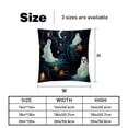 thumbnail image 5 of Ghost Velvet Pillow Covers Set of 2 with Unique Patterns for Decorative Pillows - 16x16, 18x18, 20x20 Inches for Various Occasions, 5 of 6