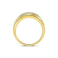 thumbnail image 4 of FB Jewels 10kt Two-tone Gold Mens Round Diamond Wedding Band Ring 1/8 Cttw, 4 of 4