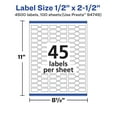 thumbnail image 6 of Avery Durable White Barbell Labels, 0.5" x 2.5", 4500 Total, 6 of 12