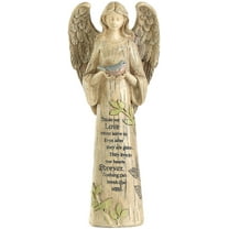 Resin Garden Statue Standing Angel with Bird Garden Statuary for Outdoor Garden Decor