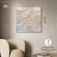 thumbnail image 5 of Silver Waves I Canvas Minimalist Abstract by Art Remedy, Gallery Wrapped, 30" x 30", 5 of 7