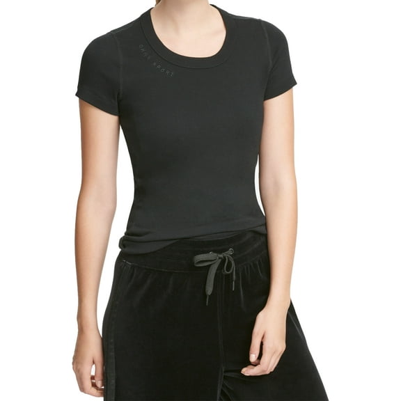 DKNY Womens Sport Embroidered Logo T-Shirt