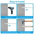 thumbnail image 4 of Uxcell 6.4" Soporte de Estante Flotante Oculto Hardware Soporte de Estante Invisible 6pcs, 4 of 6