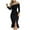 Black, variant on Womens Off The Shoulder Party Dresses Glitter Long Sleeve Slit Mermaid Bodycon Prom Dress Evening Cocktail Midi Dress Black XXL