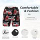 thumbnail image 3 of Balery Fire and Rescue Truck Bañador para hombre, shorts de playa de secado rápido con entrepierna y forro de compresión-Small, 3 of 6