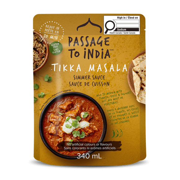 Passage to India  - Tikka Masala Sauce (340ml), Delicious & authentic Indian Curry in 20 Minutes
