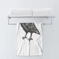 thumbnail image 2 of AOYEGO Bird Microfiber Towels Animal Sketch of Flying Black Crow Raven Bird Bath Towels Kitchen Hand Towels for Women Men Girls Boys 15x30 Inch, 2 of 10