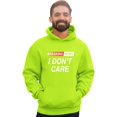 thumbnail image 2 of Go All Out Breaking News I Don't Care Funny Sarcastic Humor Sweatshirt Hoodie Mens/Youth, 2 of 5