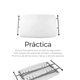thumbnail image 2 of mesa de servicio chica plegable 8 elevaciones Xtellar blanco, 2 of 3