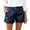 v#51Navy139, variant on Rggeeun Womens Shorts Solid Color Elastic High Waist Wide Leg Soft Lightweight Loose Fit With Side Pockets &Buttons Trim For Summer Splash Fun Delicate Hot Pants,Red,Xxl