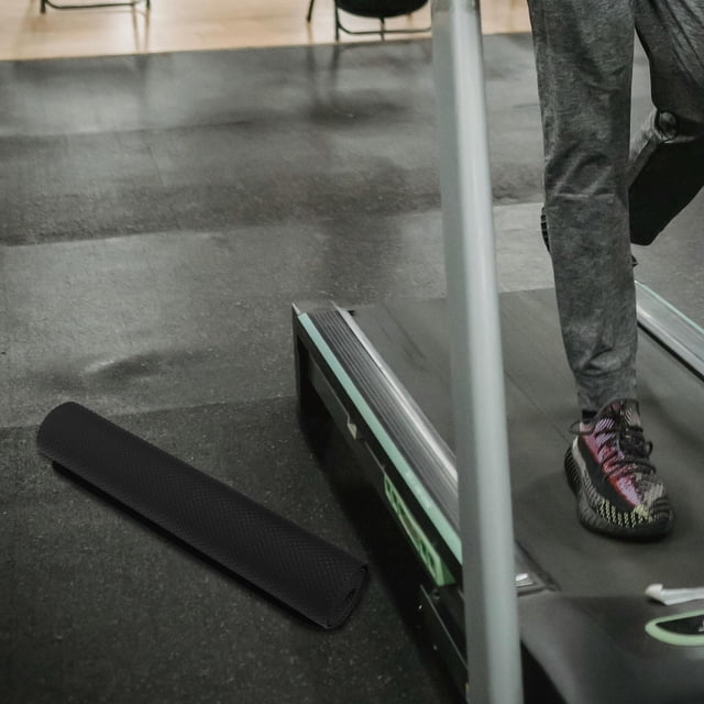 FUTUREORYY Tapis d'Exercice Noir Prolongé pour Tapis Roulant avec Réduction de Bruit et Coussinage Confortable