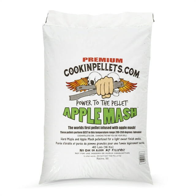 CookinPellets Apple Mash Hard Maple Smoker Smoking Wood Pellets, 40 Pound Bag