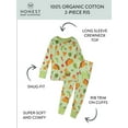 thumbnail image 3 of Honest Baby Clothing Organic Cotton Boy/Girl 2-Piece Long Sleeve Pajama Set, 2T to 5T, 3 of 7