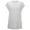 White, variant on MIXUE Boho Tops For Women Summer Solid Color Round Neck Short Sleeve Casual Tshirts Activewear,Blue,L