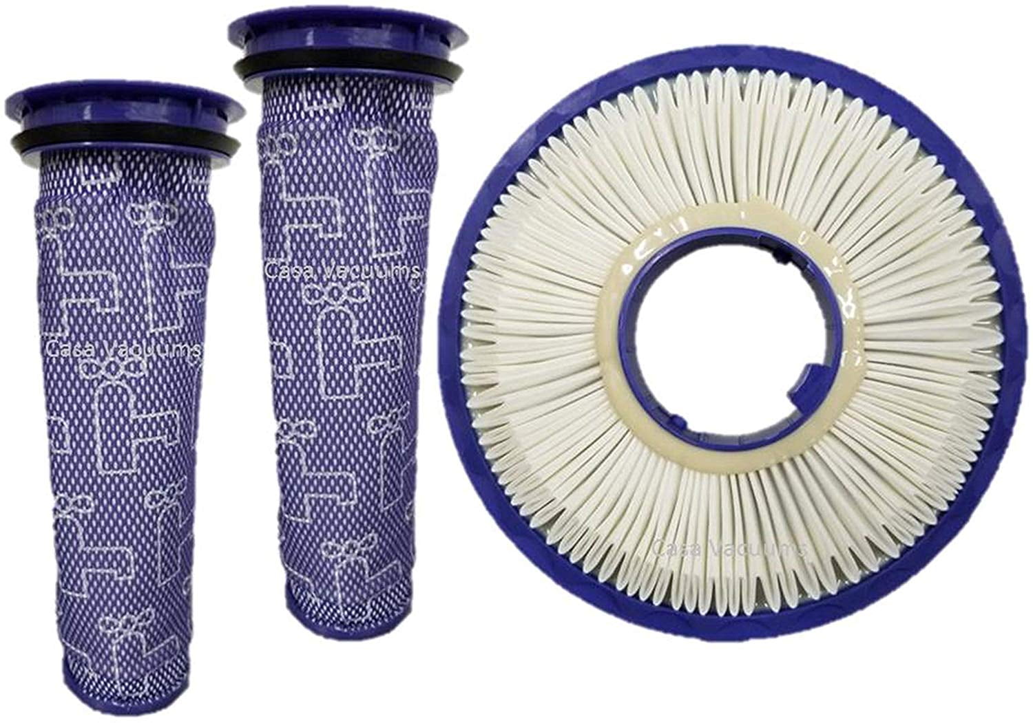 2+1 Filter Kit for Dyson DC41, DC65, DC66 HEPA Post Filter & Pre Filter. For Animal, Multi Floor and Ball Vacuums. Compare to Part # 920769-01 & 920640-01, by Casa Vacuums