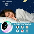 thumbnail image 3 of Sun & Moon Rise Kids Alarm Clock, Children's Sleep Trainer,Sleep Sound Machine, Wake Up Light & Night Light,Teach Kids Day & Night, 3 of 7
