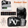 thumbnail image 2 of Guantes de boxeo ZERUIDM Kids, 6 oz, piel sintética, malla ventilada, 2 of 8