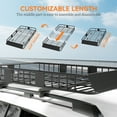 thumbnail image 4 of HOMCOM Car Roof Rack Cargo Carrier Basket, 64"/43" x 39", 4 of 10