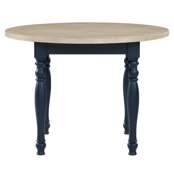 Steve Silver Darcy Deep Blue Finish Round DiningTable