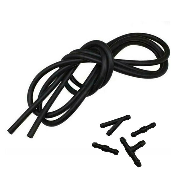 2 Metres Hose Windshield Wiper Washer Fluid Hose Pipe with TY Connector Kit For Nozzle Pump