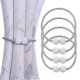 thumbnail image 1 of Magnetic Curtain Tieback Clips 4 Pieces Curtain Rope Buckles Tieback Binding For Home Office Window Decoration-grey, 1 of 5