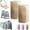 Khaki 2*L, variant on JEBTBFZE Cylindrical Roll-Up Quilt Storage Bag with Zipper, Space-Saving Bedding Organizer for Quilts, Duvets & Blankets (khaki* L)