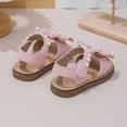thumbnail image 5 of TOWED22 Girls Summer Dress Sandals Straps Flats Flower Open Toe For Girls Sizes Toddler/Little Kid/Big Kid Pink,6, 5 of 9