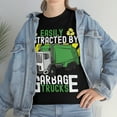 thumbnail image 3 of Recycling Trash Day Easily Distracted by Garbage Trucks T-shirt, 3 of 4