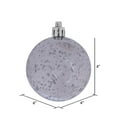 thumbnail image 2 of Vickerman 4" Christmas Ornament Ball, Silver Shiny Mercury Finish, Shatterproof Plastic, Holiday Christmas Tree Decoration, 6 Pack, 2 of 2