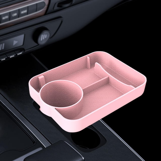 Bandeja de Asiento de Seguridad para Niños para Automóvil con Soporte para Refrigerios Y Bebidas , Rosa