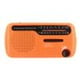 thumbnail image 1 of Radio solar con manivela Radio AM/FM con linterna LED para exteriores (naranja), 1 of 6