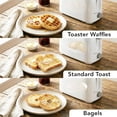 thumbnail image 5 of OVENTE Electric 2 Slice Toaster, 6 Shade Toast Settings, Removable Crumb Tray, White TP2210WGY, 5 of 10