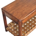 thumbnail image 4 of 47.2" Regency Woven Mango Wood Bench​ – Rustic Charm Meets Modern Utility, 4 of 8