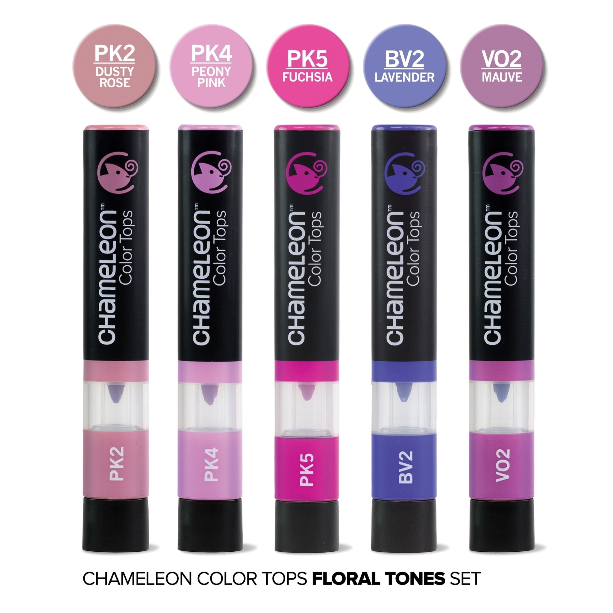 Chameleon 5 Color Tops Pastel Tones Set - Walmart.com
