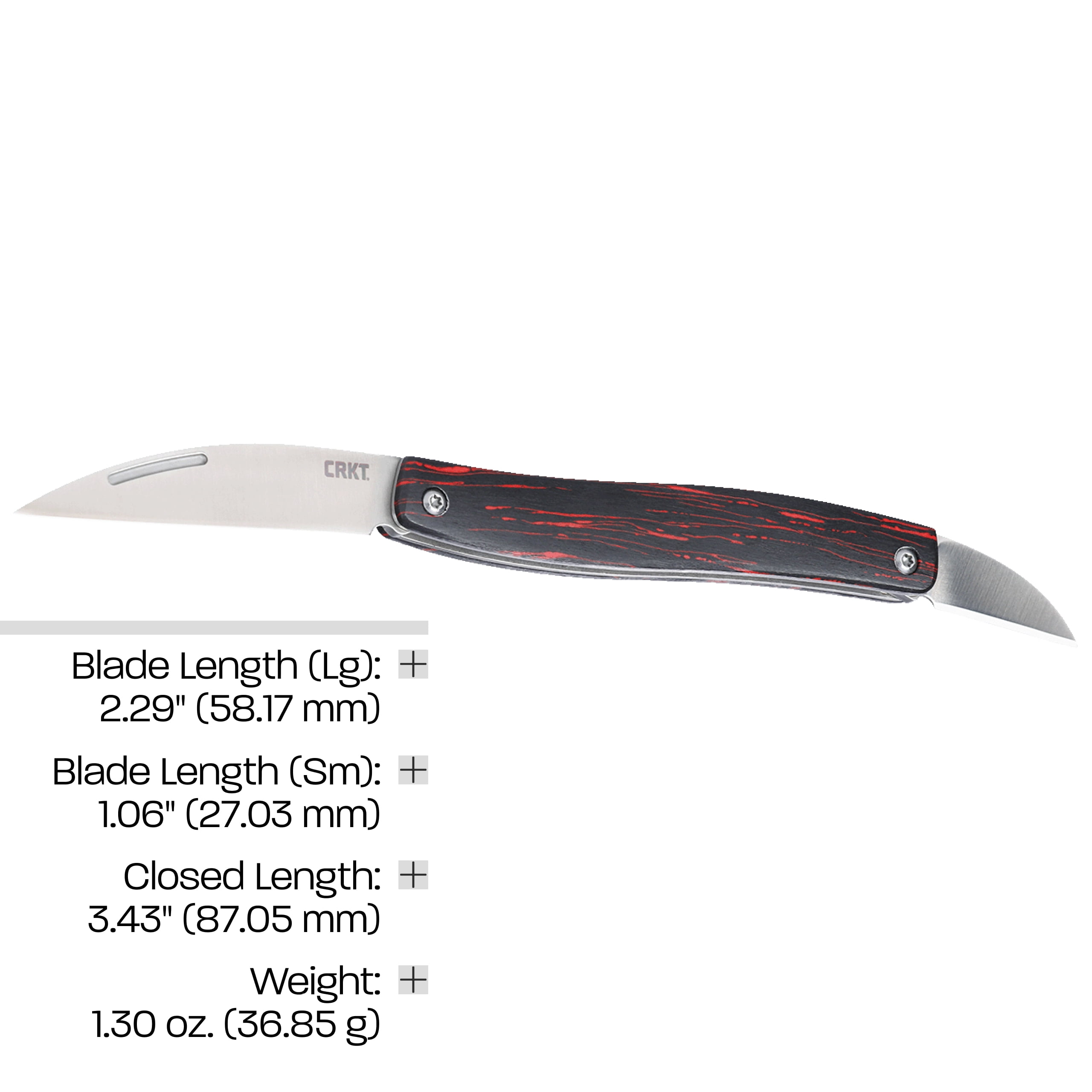 CRKT Forebear Everyday Carry EDC Pocket Folding Knife with Slip Joint: 12C27 Plain Edge Blade, G10 Handle, 4810