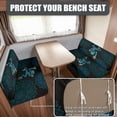 thumbnail image 2 of FOR U DESIGNS Frog Boho Mandala Print 2 Pcs RV Dinette Cushion Covers Elastic Camper Seat Covers Dinette Booth Stretch Loveseat Sofa Chair Cover Furniture Protector for RV Camper Car Bench, 2 of 7