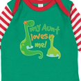 thumbnail image 4 of Inktastic My Aunt Loves Me Nephew Boys Long Sleeve Baby Bodysuit, 4 of 5