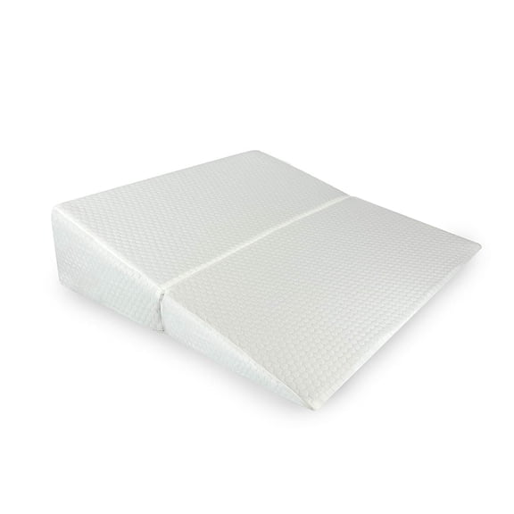 AMiNA Foldable Bed Wedge Pillow, White 10 inch
