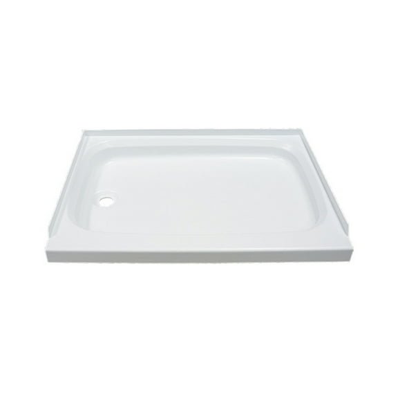 Lippert 210377 Shower Pan with Left Drain - 24" x 40", White
