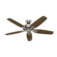 thumbnail image 6 of Hunter 52 inch Indoor Ceiling Fan No Light with Pull Chain - Ceiling Fan without Light, Standard Mount, 5 Blades, For Bedroom, Living Room, or Kitchen - Builder Elite 53241, Brushed Nickel, 6 of 15