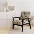 thumbnail image 2 of Designart "Carnation Cosmos II" White Floral Upholstered Accent Chair - Cottage Arm Chair For Living Room, 2 of 7